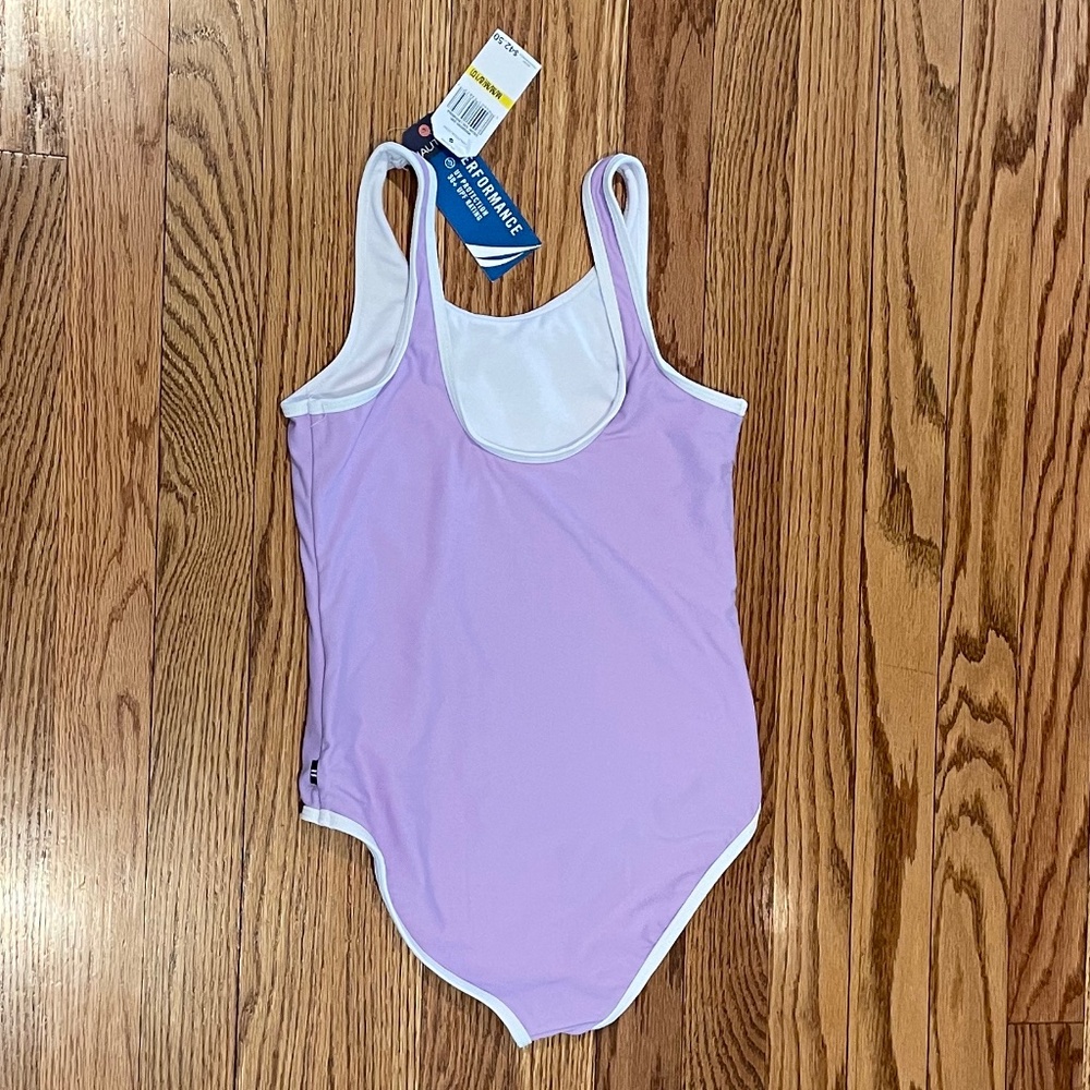 NWT Nautica Girls 8/10 one piece swimsuit, flippabble sequin seashell - Picture 3 of 4